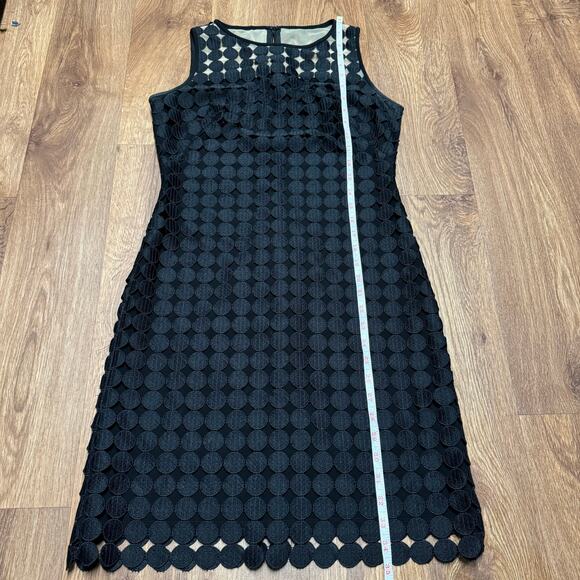 Ralph Lauren LRL Black Melia Dot Lace Sheath Cocktail Dress Size 4 Small - Picture 8 of 8